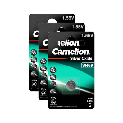 3x Camelion SR69 Silber Oxid Knopfzelle Batterie G6 LR920 371 171 SR920 1,55V