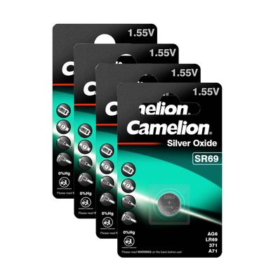 4x Camelion SR69 Silber Oxid Knopfzelle Batterie G6 LR920 371 171 SR920 1,55V