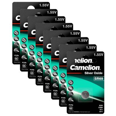 8x Camelion SR69 Silber Oxid Knopfzelle Batterie G6 LR920 371 171 SR920 1,55V