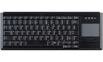 Cherry AK-4400-GU-B/GE - Soft-Druckpunkt - Touchpad - schwarz - deutsch