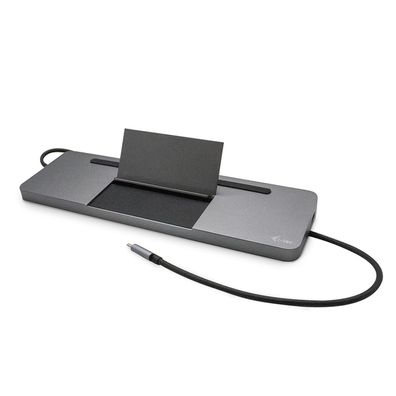 i-tec USB-C Metal Ergonomic 4K 3x Display Docking Station + Power Delivery