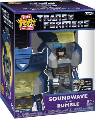 Transformers - Soundwave with Rumble Bitty Pop! Bot Funko