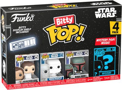Star Wars - Princess Leia Snow Trooper Boba Fett Bitty Pop! Funko