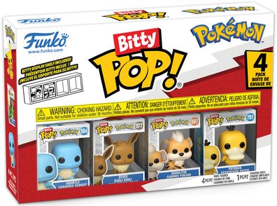 Pok&eacute; on - Schiggi Evoli Fukano Enton Bitty Pop! Funko
