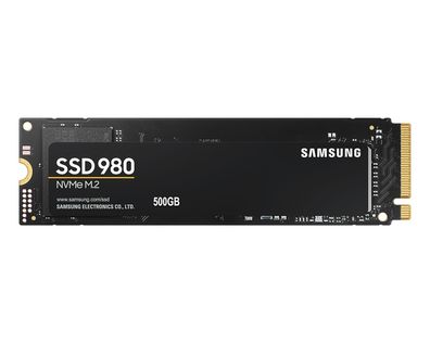 Samsung 980 MZ-V8V500BW - SSD - verschlüsselt - 500 GB - intern - M.2 2280 - PC... ->