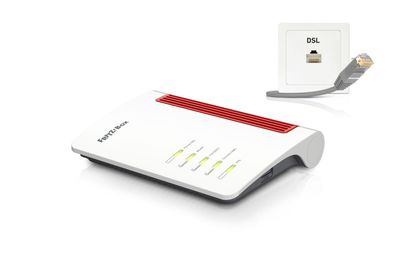 AVM FRITZ!Box 7530 - - Wireless Router - - DSL-Modem 4-Port-Switch - 1GbE - Wi-Fi 5