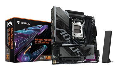 Gigabyte B840M Elite WIFI6E B840 AM5 mATX DDR5 - AMD Sockel AM5 (Ryzen Zen4) - ... ->