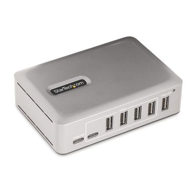 StarTech 7-Port USB-C Hub, 5x USB-A + 2x USB-C, Self-Powered w/ 65W Power Supply, USB