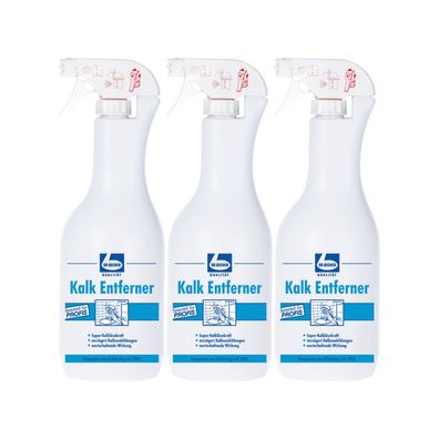 Dr. Becher Kalk Entferner 3x 1 l Entkalker Bad Küche stark
