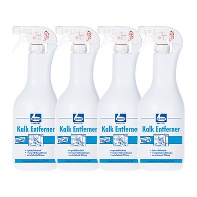 Dr. Becher Kalk Entferner 4x 1 l Entkalker Bad Küche stark