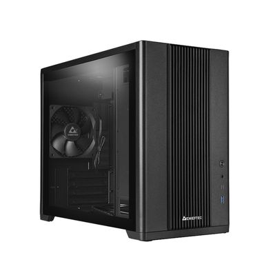 Chieftec BX-10B-OP - Tower - micro ATX - Seitenteil mit Fenster (gehärtetes Glas)