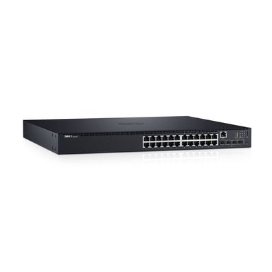 Dell Networking N1524P - Switch - L2+ - managed - 24 x 10/100/1000 + 4 x 10 Gigabit S