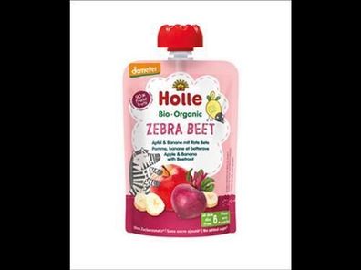 Holle 3x Zebra Beet - Apfel & Banane mit Rote Bete 100g