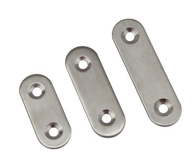 10x Edelstahl Lochplatte Flachverbinder Holzverbinder Lochblech 5–14cm