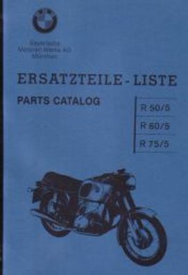 Eratzteile-Liste BMW Motorräder R 50 / 5 R 60 / 5 R 75 / 5