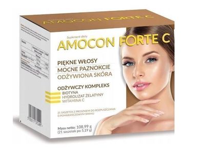Amocon Forte C, 21 Beutel - Hochdosierte Vitamin C Formel fuer das Immunsystem, Orang