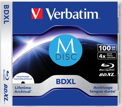 Verbatim M-Disc - 5 x BD-R XL - 100 GB 4x - mit Tintenstrahldrucker bedruckbare Oberf