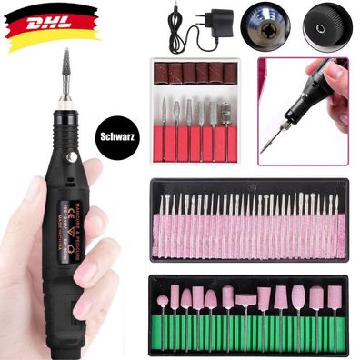 56 Stück Maniküre Profi Elektrisch Nail Art Nagelfräser Nagelfeile Set Pediküre