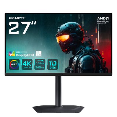 Gigabyte MO27U2 68,6cm (27") 4K OLED Gaming Monitor 16:9 HDMI/DP/USB-C 240Hz 0,03ms