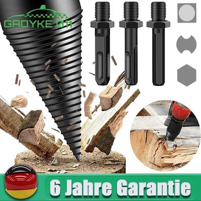 Bohrkegel Holzspalter Schraube Kegel Holz Bohrmaschine Stufenbohrer Holzschneide