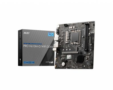 MSI PRO H610M-G WIFI DDR4 LGA1700 2xDDR4 1xM.2 4xSATA