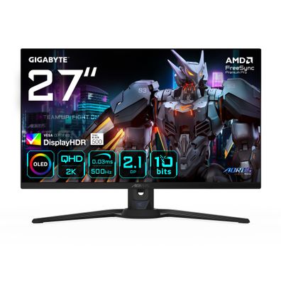 Gigabyte Aorus FO27Q5P 68,6 cm (27") QHD OLED Gaming Monitor 16:9 HDMI/DP/USB-C 500Hz