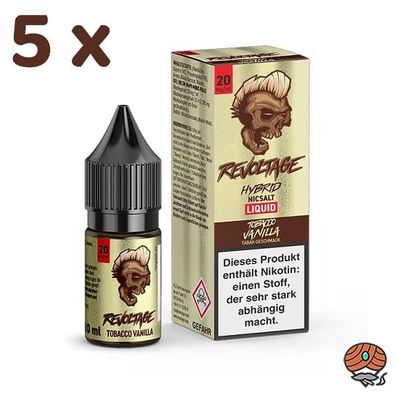 Revoltage Tobacco Vanilla 20mg/ml Nikotin, 50/50 Liquid 5x 10ml