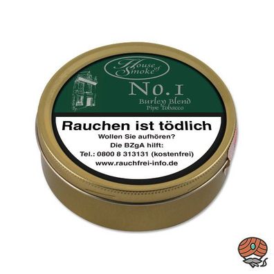 House of Smoke No. 1, Burley Blend Pfeifentabak Dose à 50g