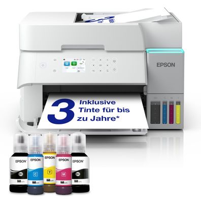EPSON EcoTank ET-3956 Inkjet MFP A4 18ppm ISO USB WLAN Wi-Fi