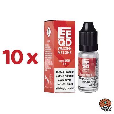LEEQD Wassermelone 3mg/ml Nikotin, Liquid 10x 10ml