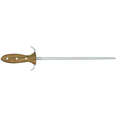 Güde ovaler Wetzstahl D´Artagnan 32 cm Klinge geschmiedet mit Eichenholzgriff