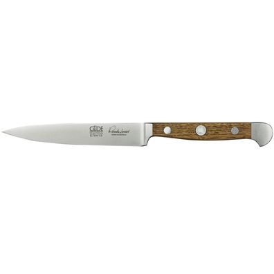 Güde großes Spickmesser mit langer 13 cm Klinge geschmiedet & Eichenholzgriff