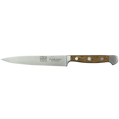 Güde Zubereitungsmesser mit langer 16 cm Klinge geschmiedet & Eichenholzgriff