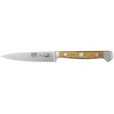 Güde kleines Office-Messer 10 cm Klinge geschmiedet mit Eichenholzgriff Alpha-Venezia