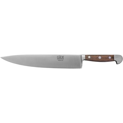 Güde großes Kochmesser mit breiter 26 cm Klinge geschmiedet & edlem Walnussholzgriff