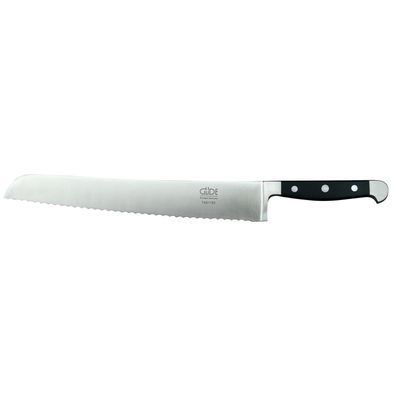 Güde Brotmesser lange 32 cm Wellenschliff-Klinge geschmiedet - Serie Alpha