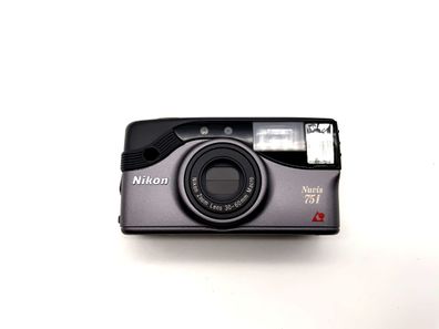 Nikon Nuvis 75i Kompaktkamera mit Nikon Zoom Lens 30-60mm Macro silber