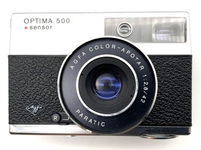 Agfa Optima 500 sensor Sucherkamera mit Color Apotar 42mm 1:2.8 Paratic 35mm