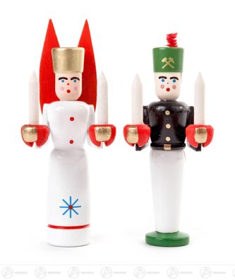 Engel &amp; Bergmann Miniatur, (Engel mit roten Flügel) H=ca 8 cm NEU Erzgebirge