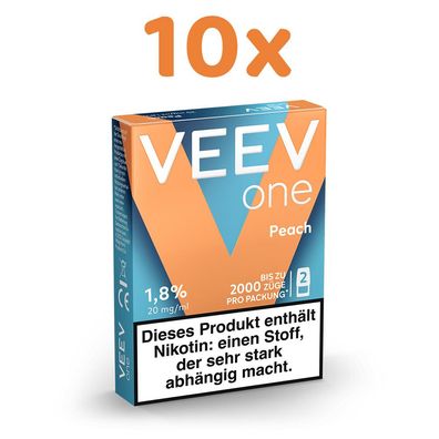 VEEV one Pod PEACH 20mg/ml Nikotin 10x 2 Pods
