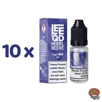 LEEQD Heidelbeere 12mg/ml Nikotin, Liquid 10x 10ml
