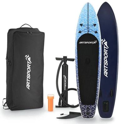 SUP Stand Up Paddle Board Set aufblasbar 320 Paddling Surfboard 150kg B-WARE