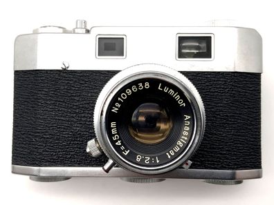 Skymaster Vintage Sucherkamera mit Luminor Anastigmat 45mm 1:2.8 35mm