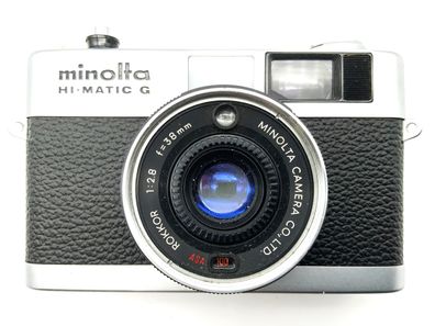Minolta Hi-Matic G Sucherkamera mit Rokkor 38mm 1:2.8 35mm Kompaktkamera