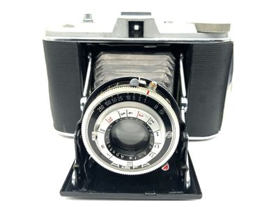 Agfa Isolette Klappkamera mit Apotar 1:4.5 8,5cm 85mm