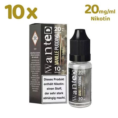 Wanted Overdosed Vanillepudding * 20mg/ml* Nikotinsalz, Liquid 10x 10ml