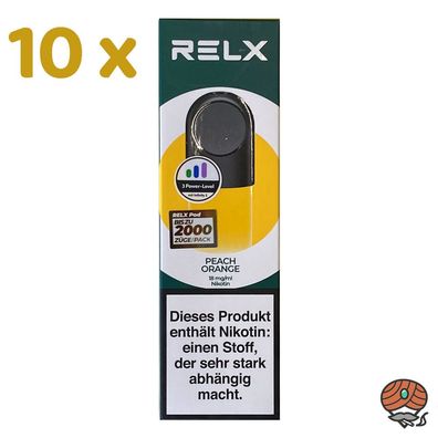 RELX Pods PEACH ORANGE 18mg/ml Nikotin 10x 2 Pods