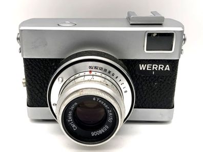 Carl Zeiss Werra 1 Sucherkamera mit Tessar 2.8/50 Prestor RVS Analogkamera