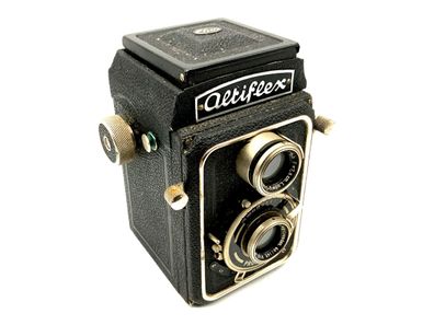 Eho-Altissa Altiflex TLR mit Victar 1:4.5 F=7,5cm Prontor II zweiäugige Kamera