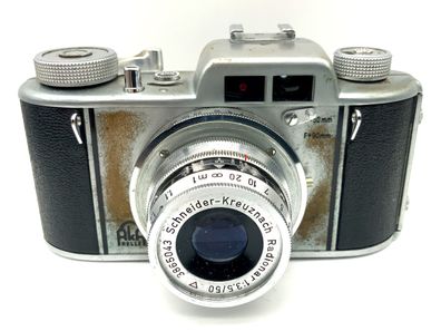 AkA Relle Sucherkamera mit Radionar 1:3.5/50 Akarelle Kompaktkamera Analogkamera